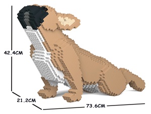 French Bulldog (Yoga) Medium - Dog Lego (Fawn)